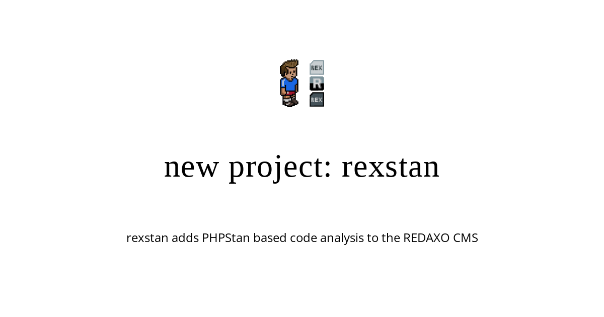 Rexstan Phpstan Redaxo Cms Addon My Developer Experience